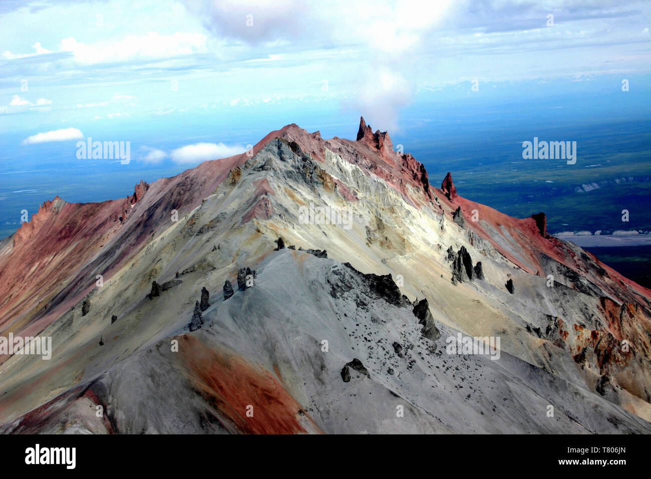 Vulkanische Deiche Stockfoto