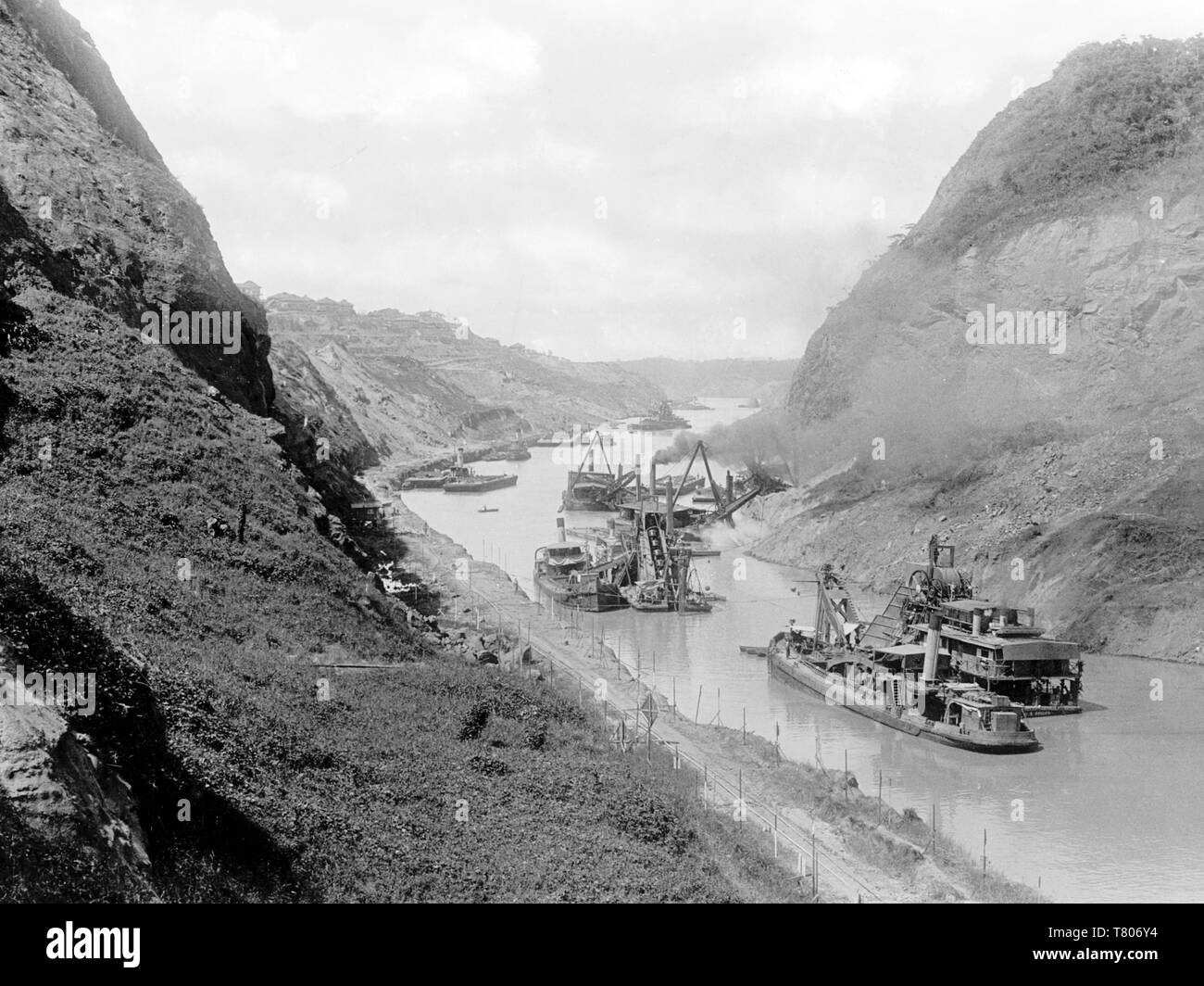 Gold Hill, Culebra Cut, Panamakanal, C. 1912 Stockfoto