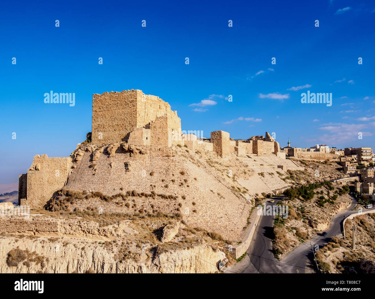 Kerak Castle, Al-Karak, Karak Governorate, Jordanien, Naher Osten Stockfoto