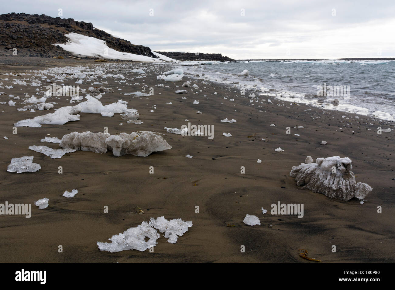 Edgeoya Insel Inseln, Spitzbergen, Arktis, Norwegen, Europa Stockfoto