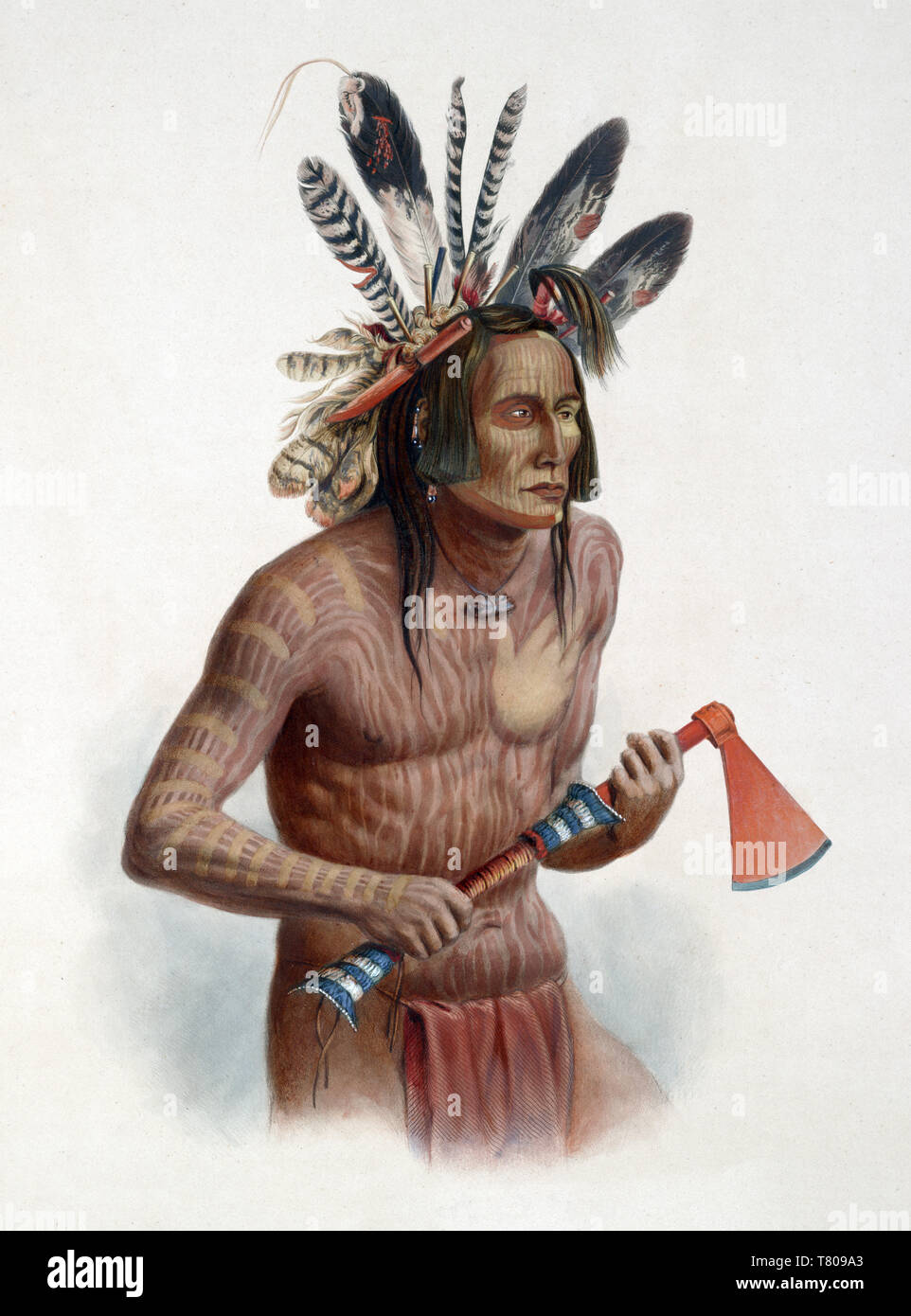 Mato-tope, Native American Mandan Indian Chief Stockfoto