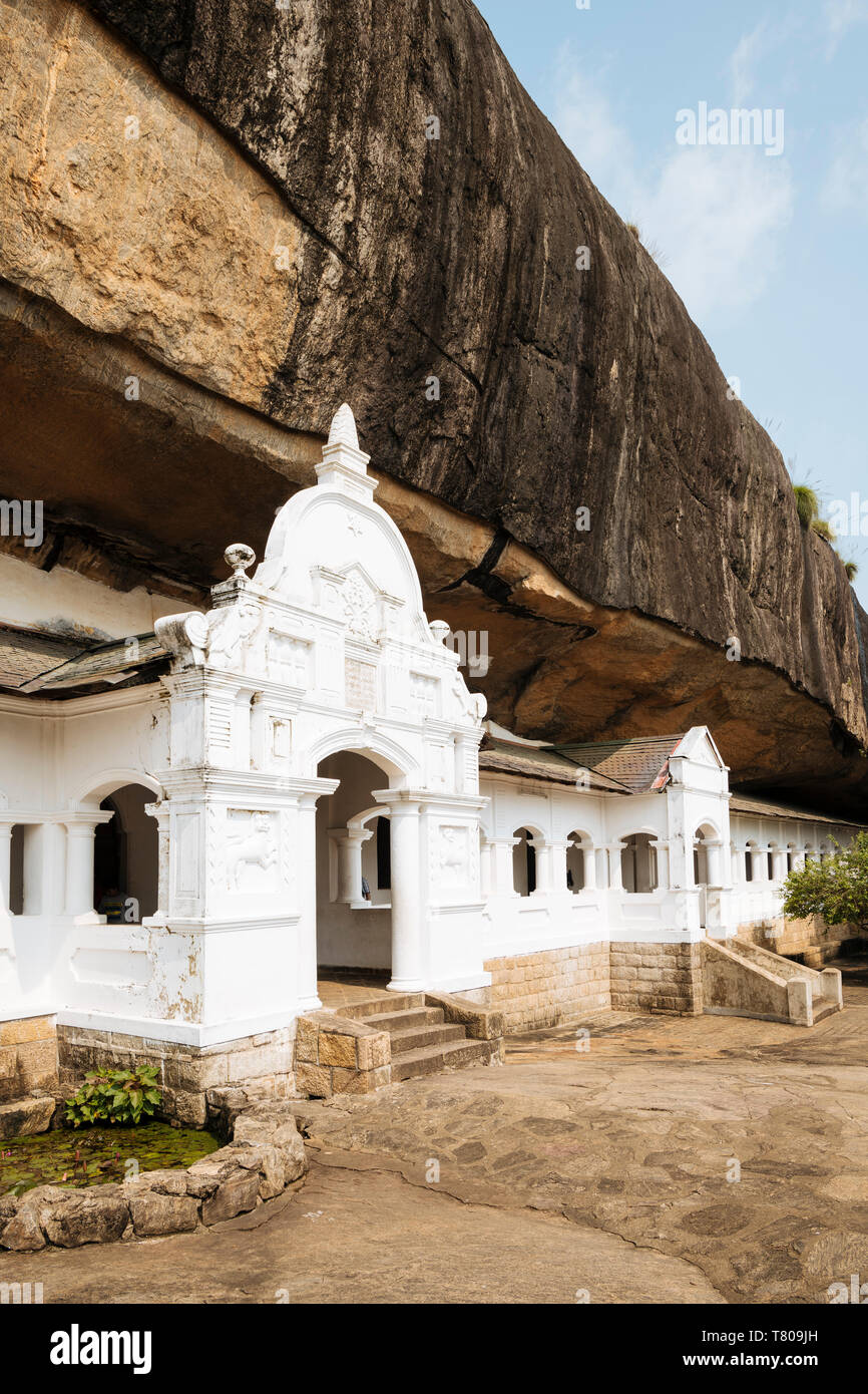 Dambulla Felsen Höhle, Tempel, Weltkulturerbe der UNESCO, zentrale Provinz, Sri Lanka, Asien Stockfoto