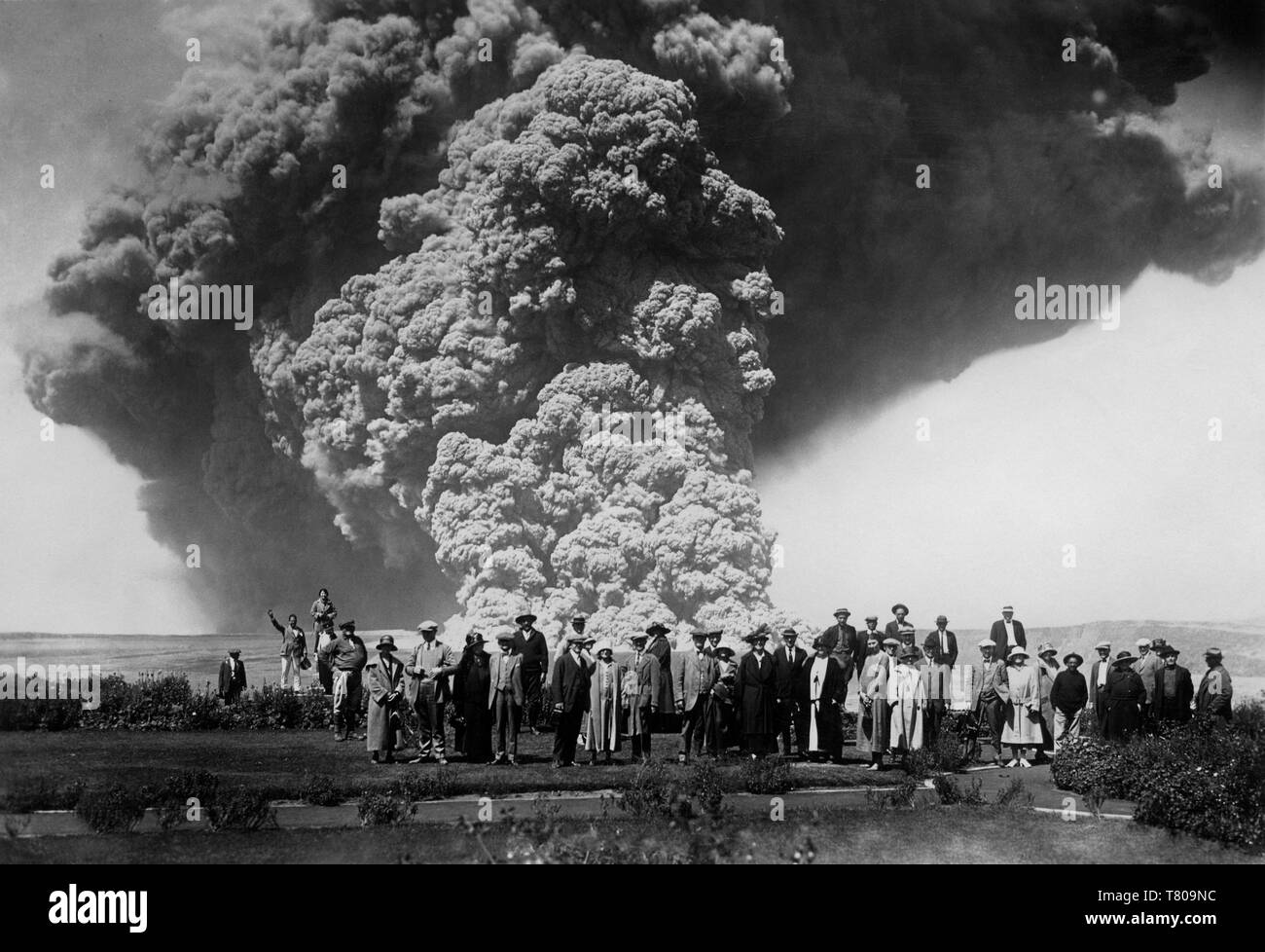 Masse am Kilauea Eruption, 1924 Stockfoto