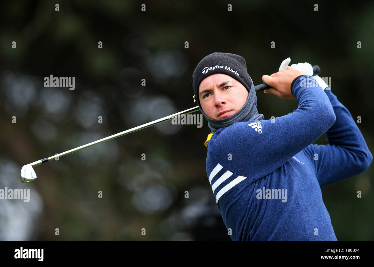 Hillside Golf Club, Southport, Großbritannien. 9. Mai, 2019. Betfred britischen Meister, bewirtet von Tommy Fleetwood, erste Runde; Lucas Herbert (AUS) spielen auf dem neunten Loch Credit: Aktion plus Sport/Alamy leben Nachrichten Stockfoto