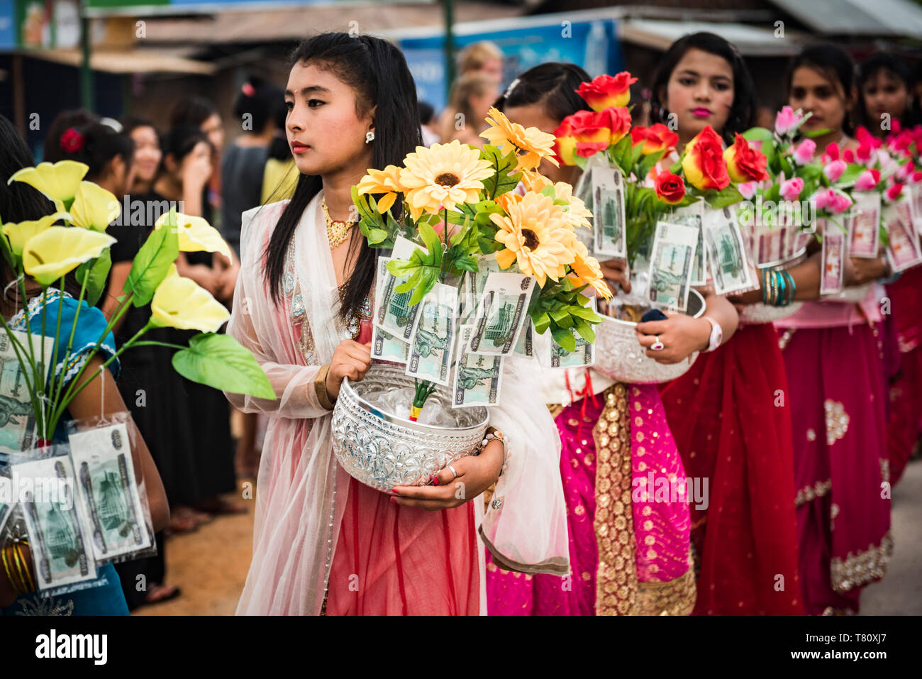 Festival in Inle See, Shan Staat, Myanmar (Birma), Asien Stockfoto