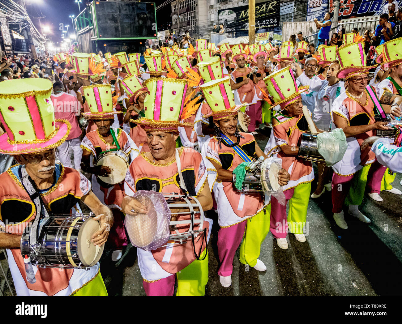 Karnevalsumzug in Rio de Janeiro, Brasilien, Südamerika Stockfoto