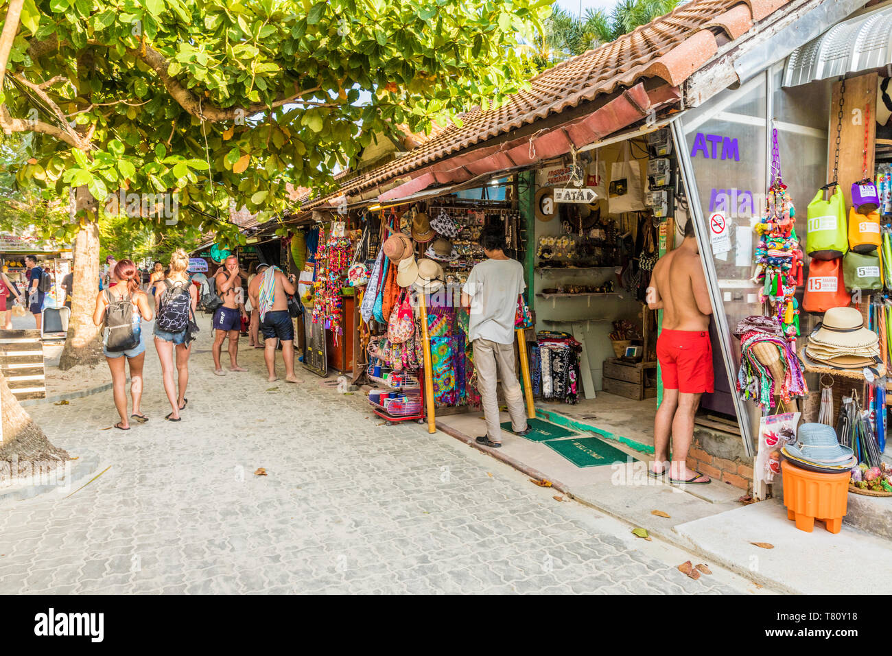 Walking Street in Railay und Ao Nang, Provinz Krabi, Thailand, Südostasien, Asien Stockfoto