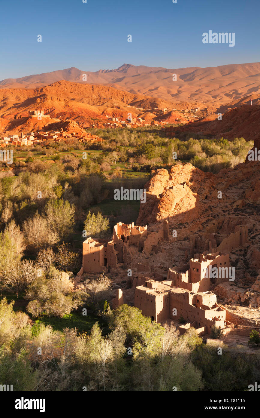 Kasbah Ruine, Dades Tal, Atlas Gebirge, südlichen Marokko, Marokko, Nordafrika, Afrika Stockfoto