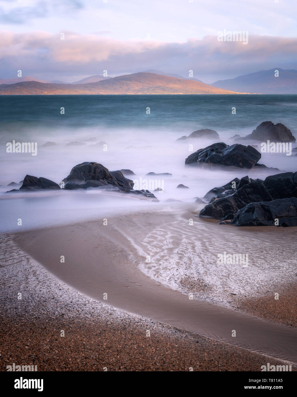 Bagh Steinigidh Strand, Isle of Harris, Äußere Hebriden, Schottland, Großbritannien, Europa Stockfoto