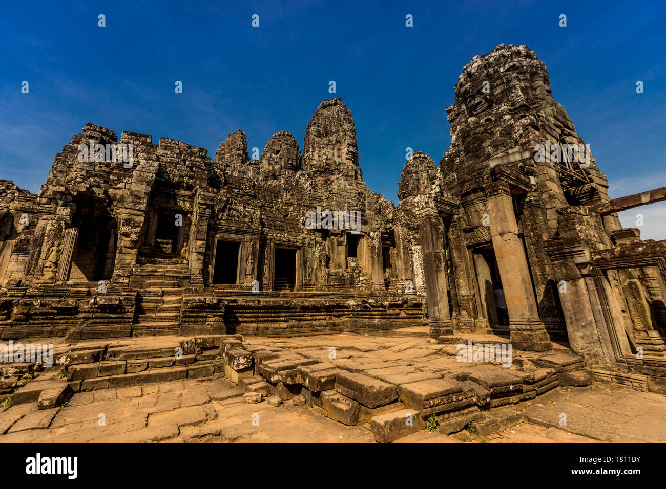 Angkor Wat Tempel, Angkor, Weltkulturerbe der UNESCO, Siem Reap, Kambodscha, Indochina, Südostasien, Asien Stockfoto