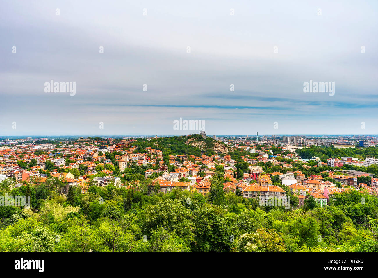 Frühling in der Stadt Plovdiv, Bulgarien Stockfoto