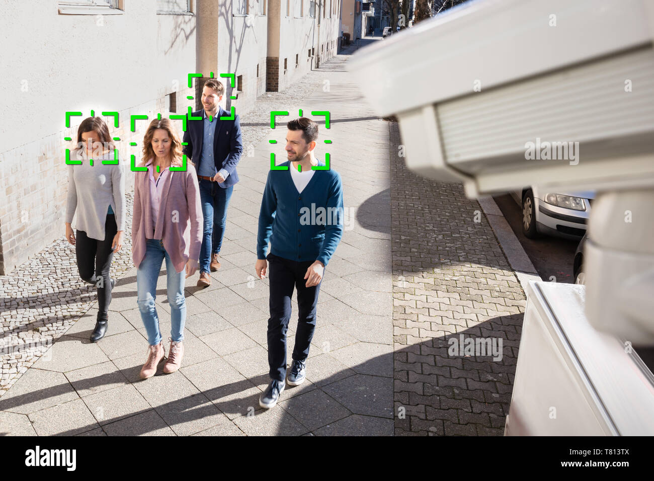 Selektiver Fokus Menschen mit geistigen Learning System erkannt Stockfoto