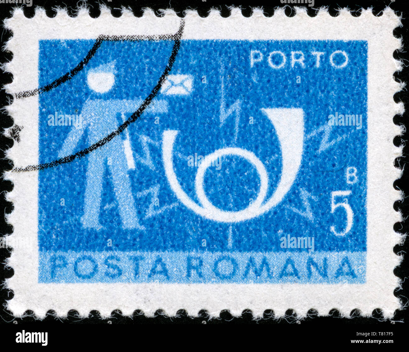 Briefmarke aus Rumänien in die Post und Telekommunikation III Serie 1974 ausgestellt Stockfoto