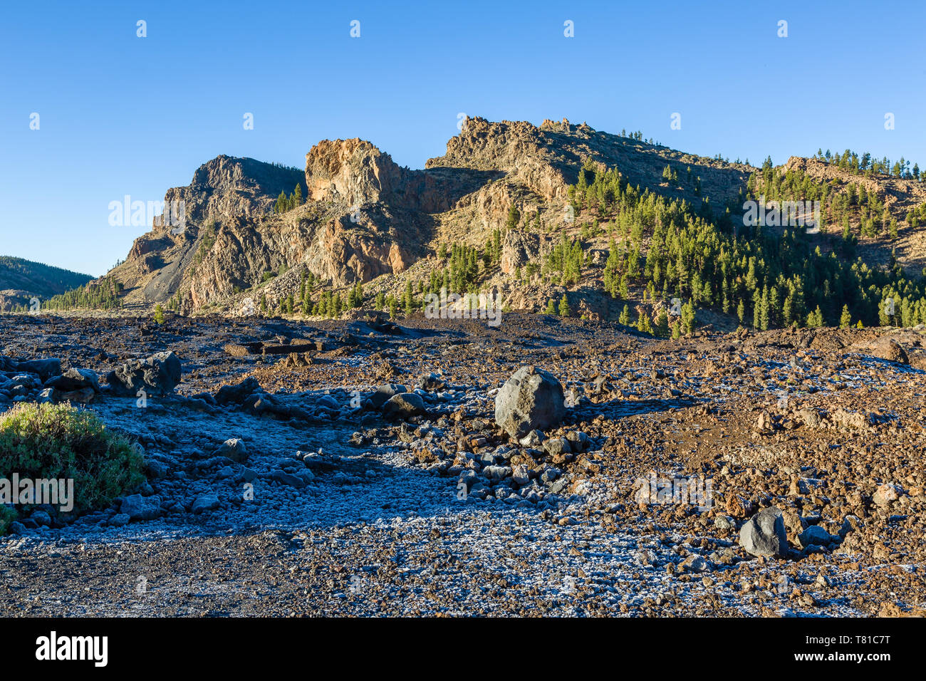 Hohen vulkanischen Gebirgskette von Teneriffa, Kanarische Inseln, Spanien Stockfoto