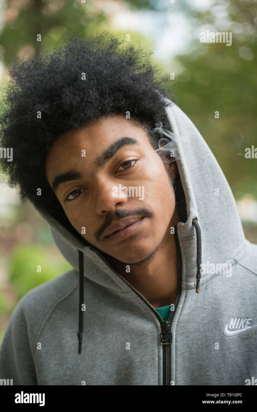 Street Portrait in Philadelphia, Pennsylvania, Stockfoto