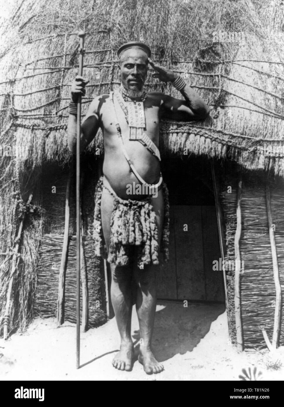 Südafrika, Zulu, 1895 Stockfoto