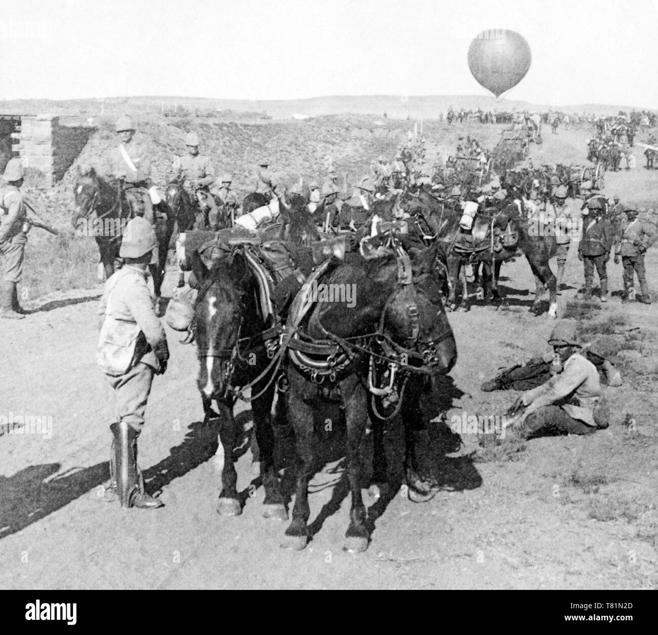 Burenkrieg, britische Armee und Ballon Korps, 1900 Stockfoto