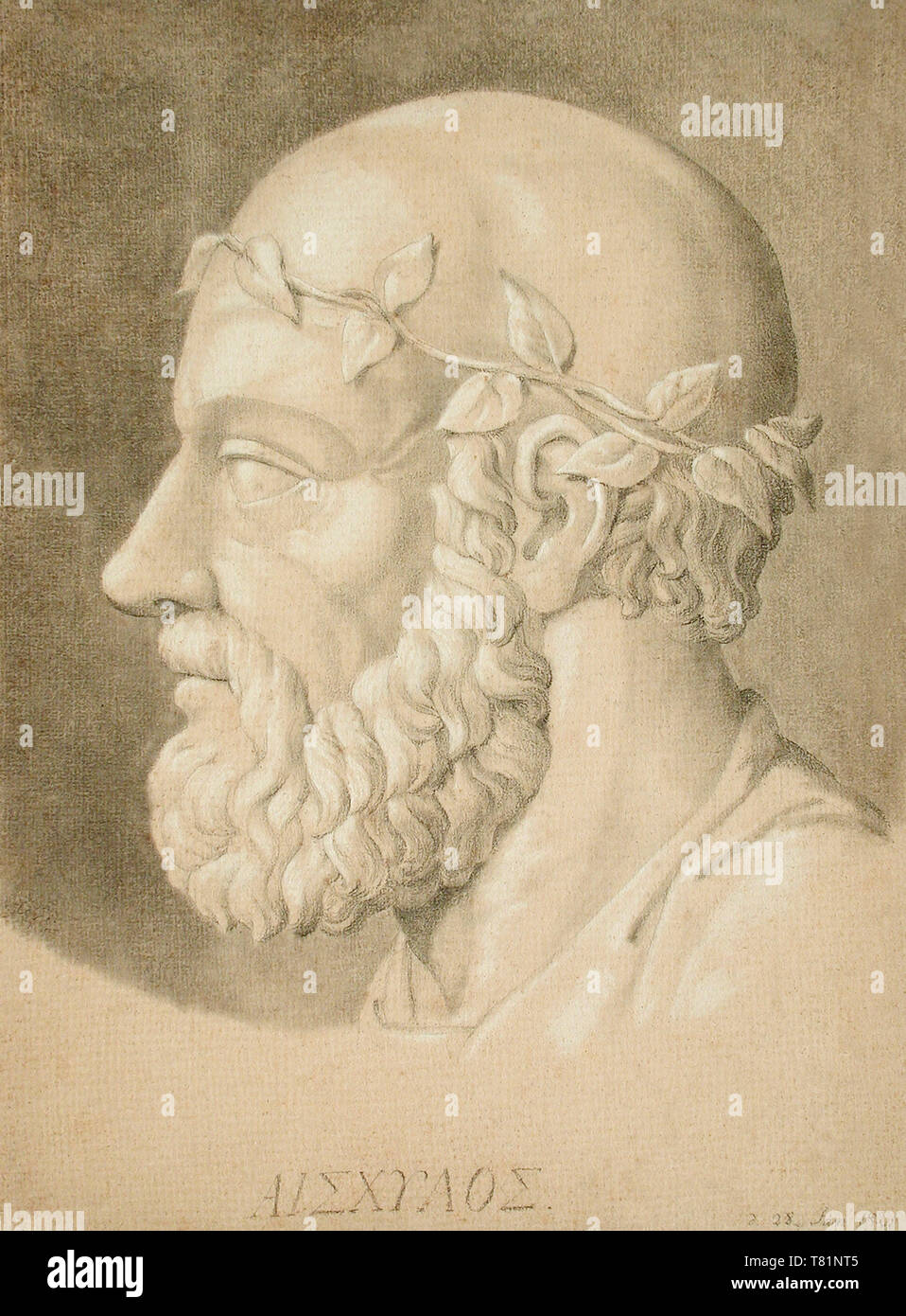 Aischylos, antiken griechischen Dramatiker Stockfoto