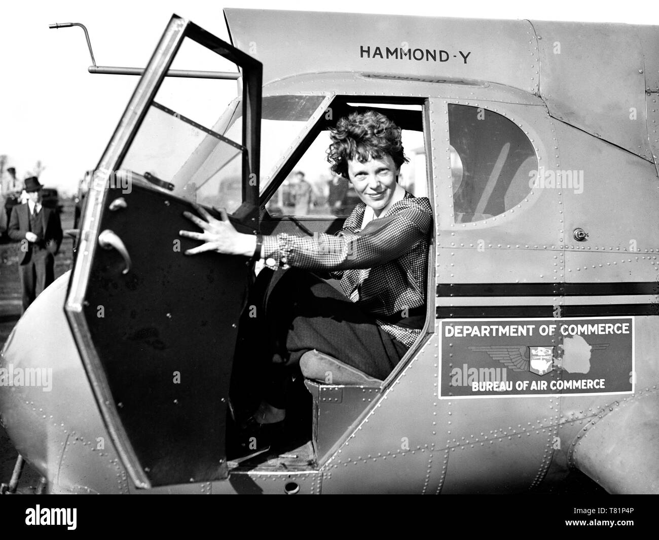 Amerikanische Fliegerin Amelia Earhart Stockfoto