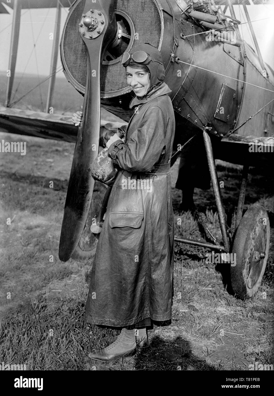 Katherine Stinson, Amerikanische Fliegerin Stockfoto