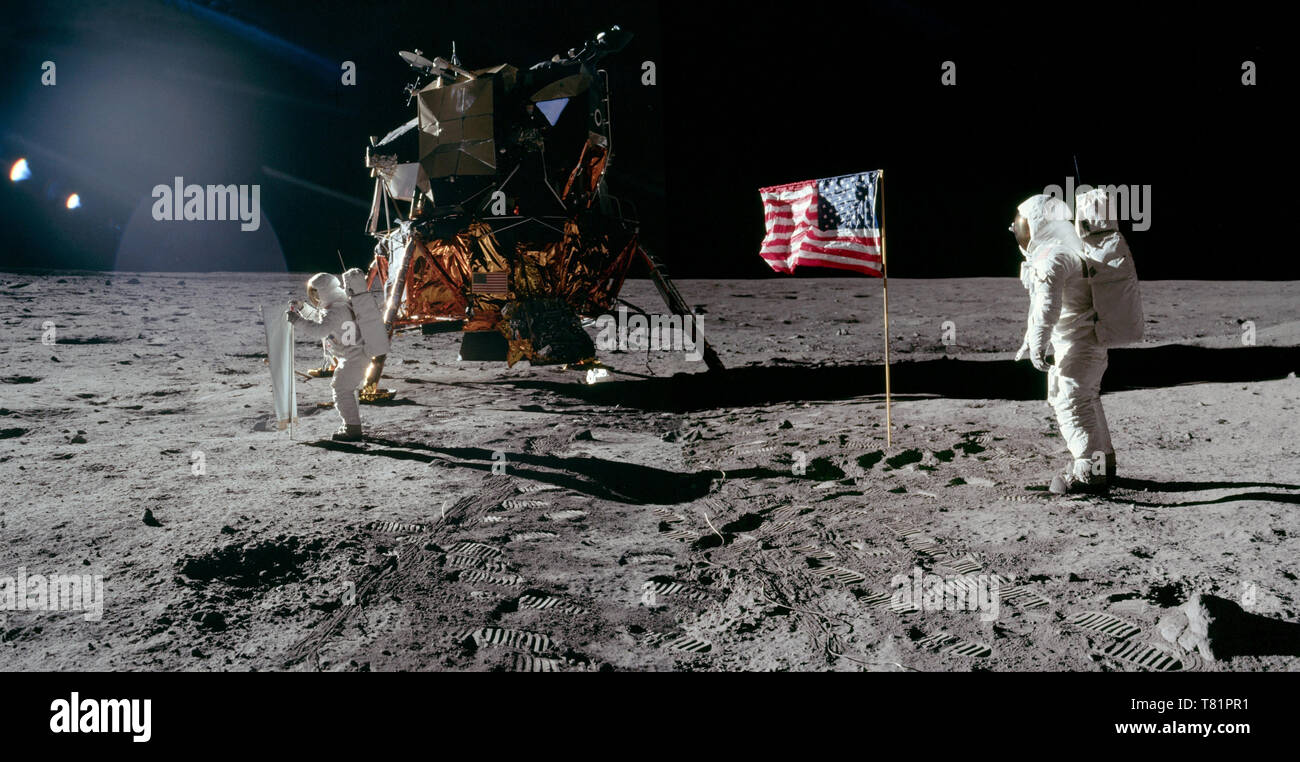 Apollo 11, Buzz Aldrin Composite, 1969 Stockfoto