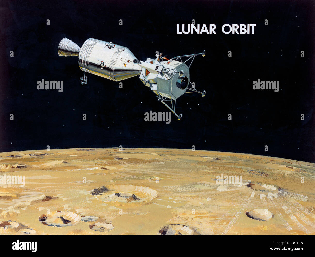 Die NASA-Raumsonde Apollo Lunar Orbit, 1966 Stockfoto