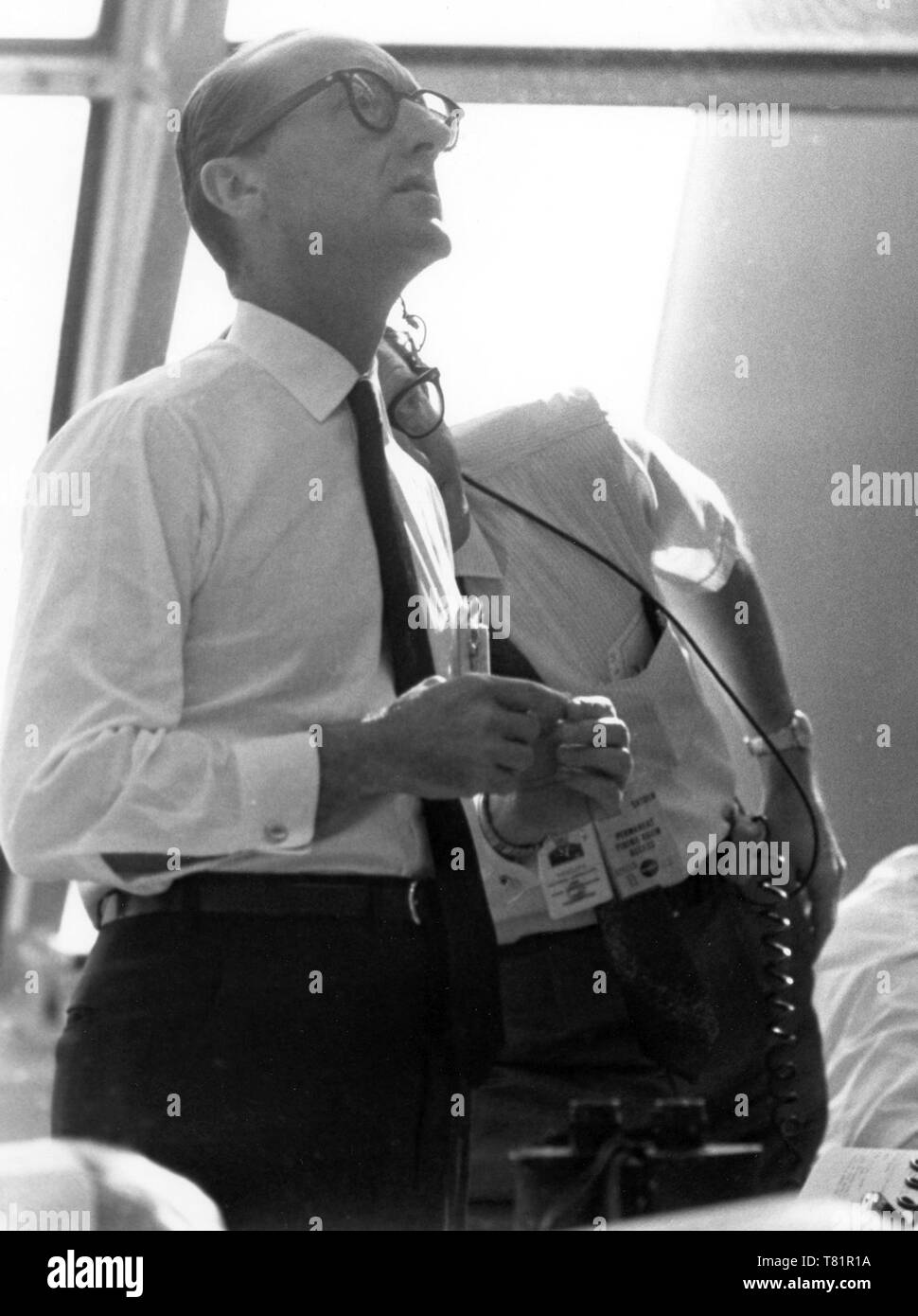 Apollo 11, Georg Müller in die Launch Control Center, 1969 Stockfoto