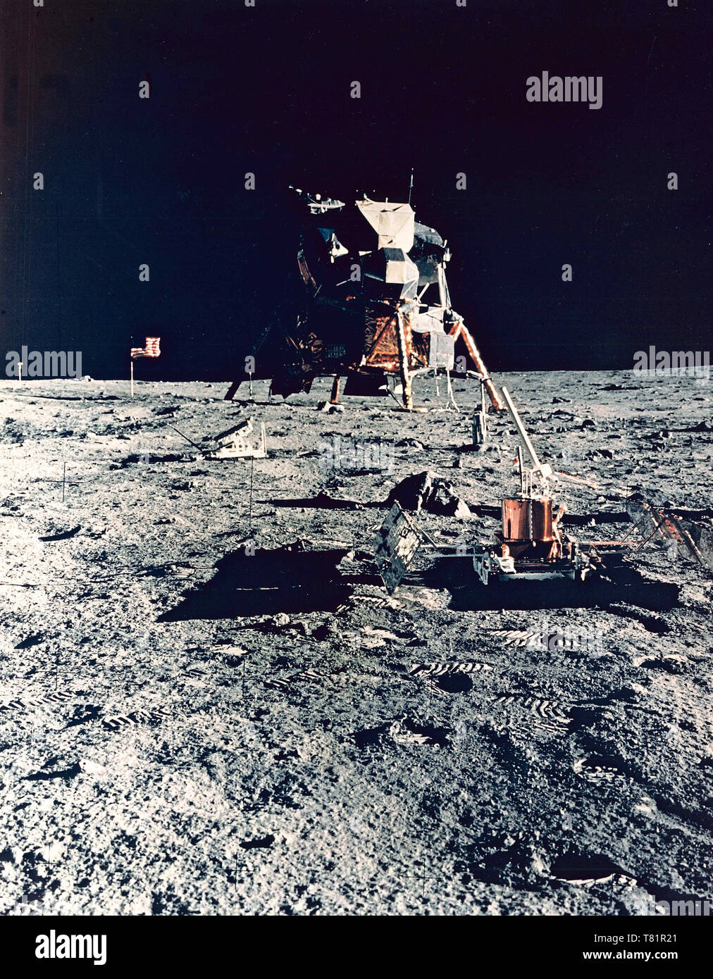 Apollo 11, Tranquility Base, 1969 Stockfoto