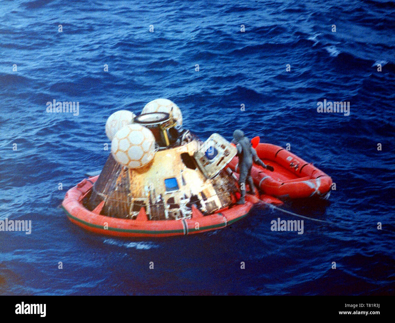Wiederherstellung der Apollo 11, 1969 Stockfoto