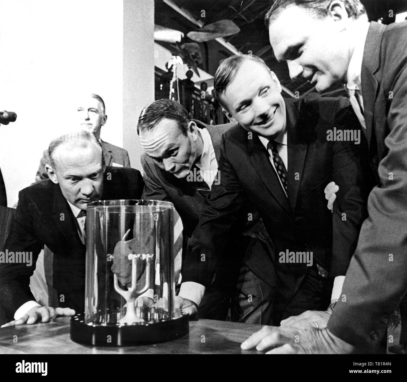 Apollo 11, Prime Crew vorhanden Moon Rock, 1969 Stockfoto
