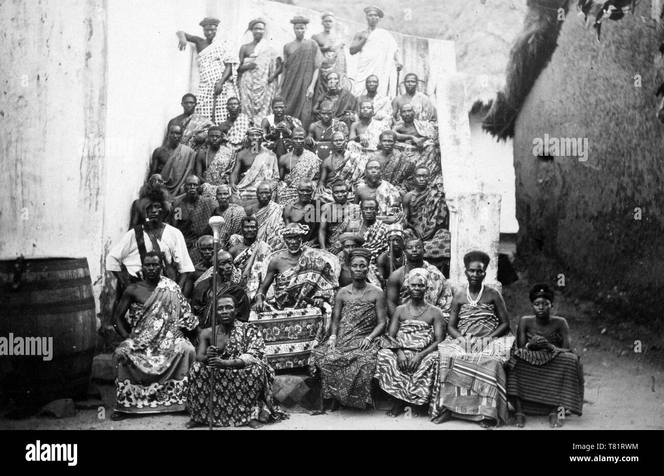 König Kobina in Elmina, Ghana, 1890 s Stockfoto