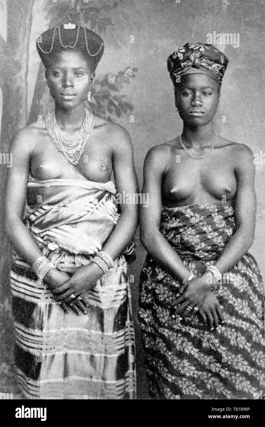 Westafrika, Fante Frau von Ghana, 1890 s Stockfoto
