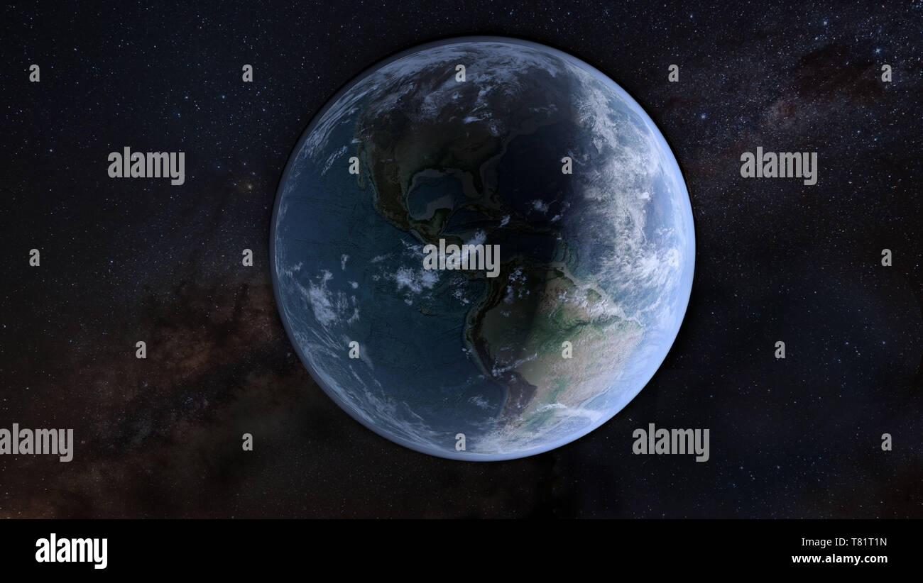 Erde, Amerika, Abbildung Stockfoto