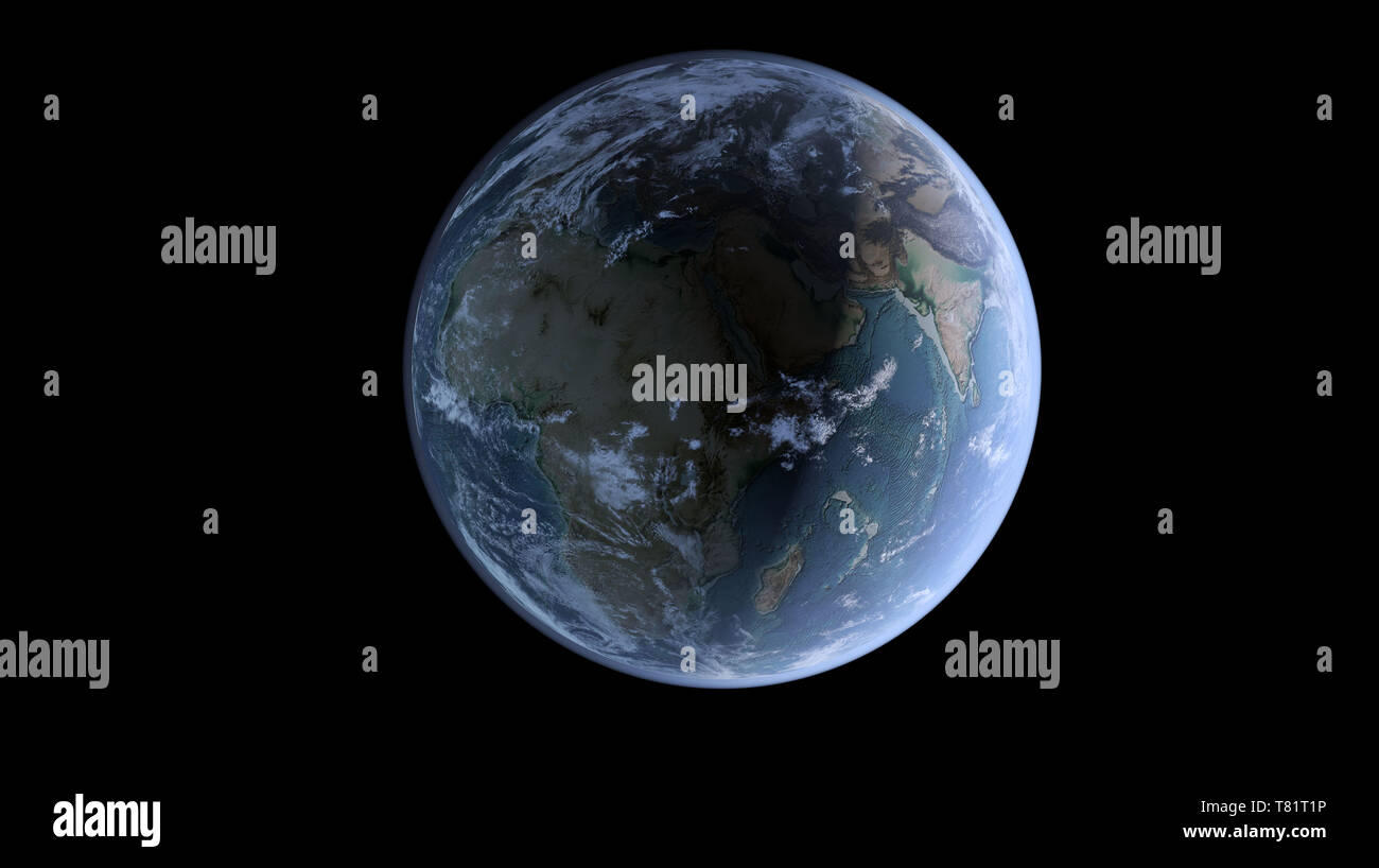 Erde, Afrika, Abbildung Stockfoto