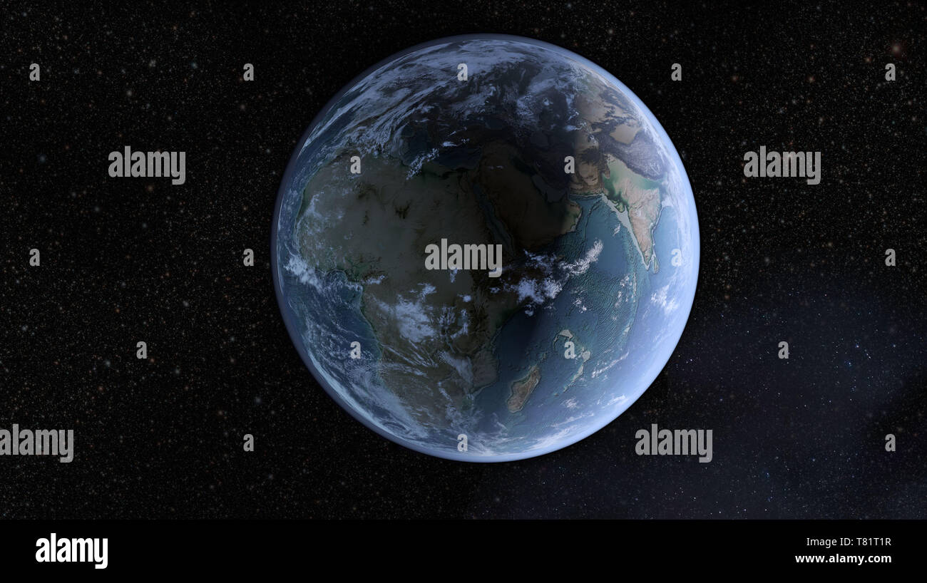 Erde, Afrika, Abbildung Stockfoto