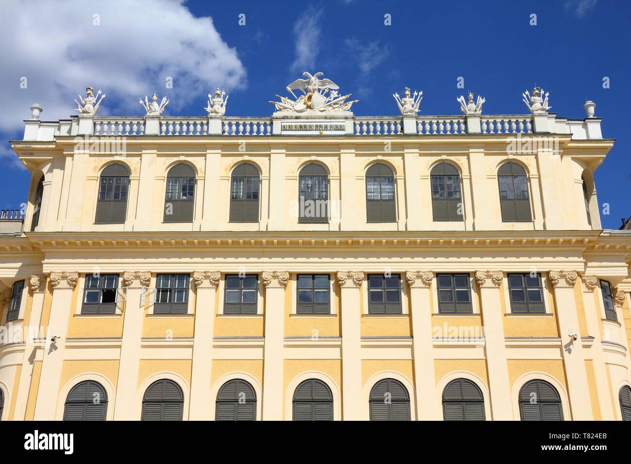 Wien - Schönbrunn, ein UNESCO-Weltkulturerbe. Stockfoto