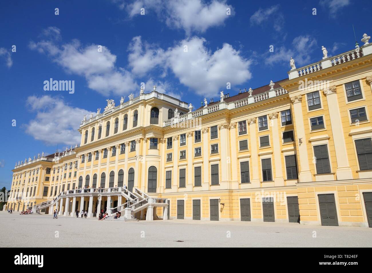 Wien - Schönbrunn, ein UNESCO-Weltkulturerbe. Stockfoto