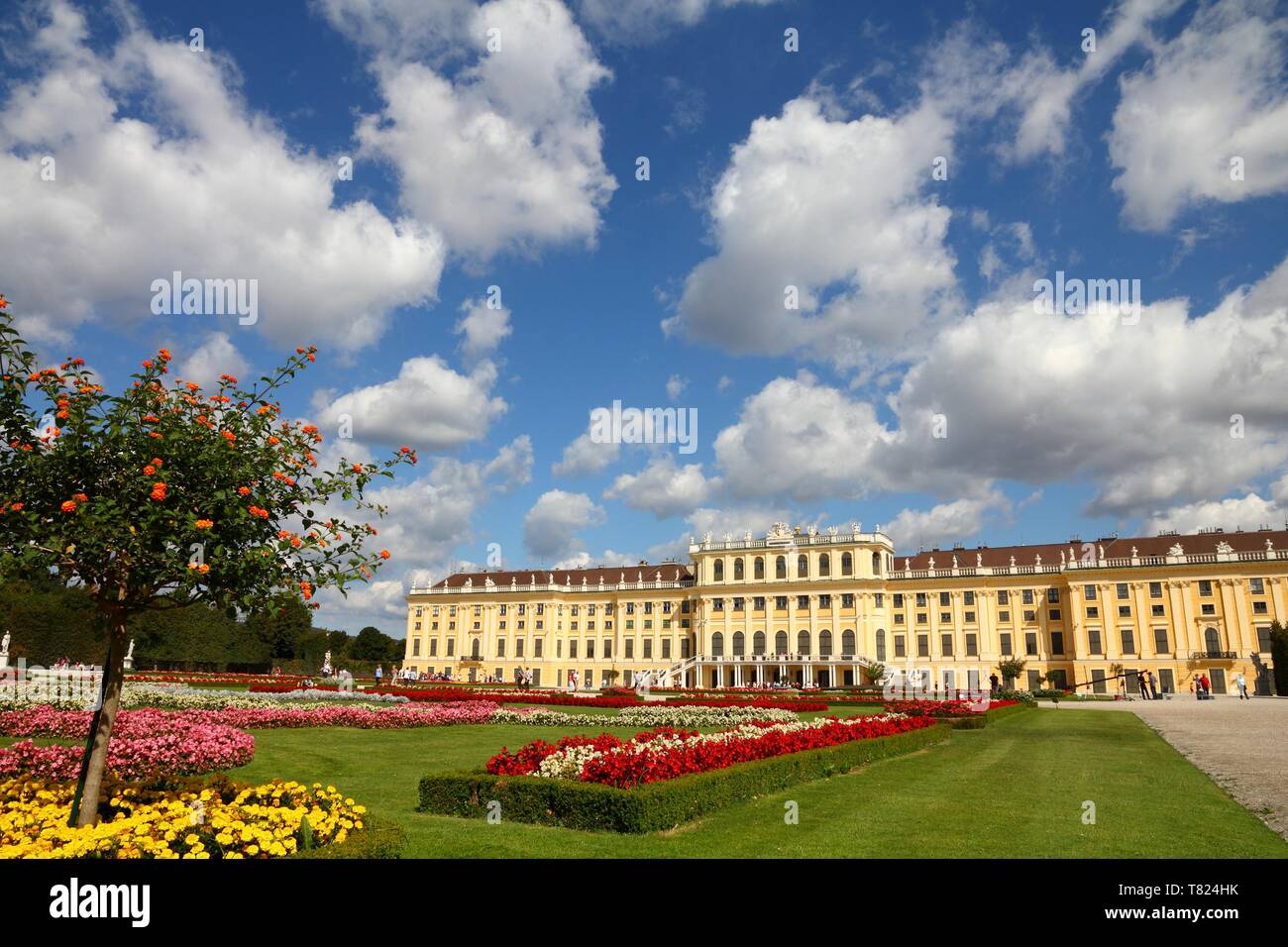 Wien - Schönbrunn, ein UNESCO-Weltkulturerbe. Stockfoto