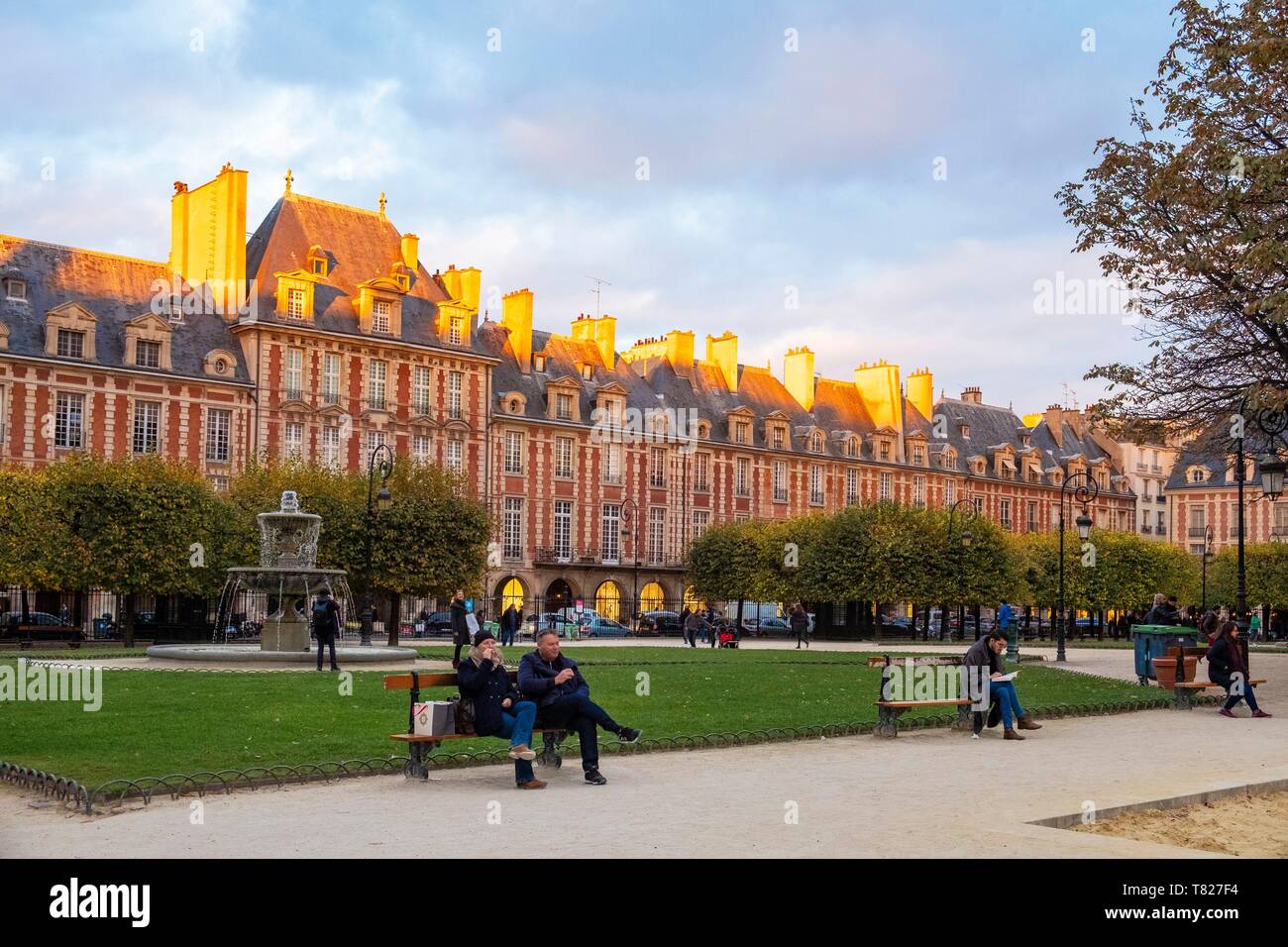 Frankreich, Paris, die Place des Vosges Stockfoto
