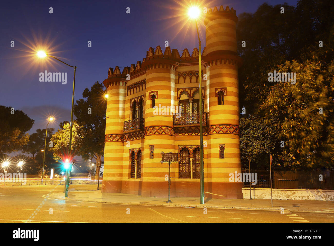 Das historische Gebäude von tourisme-Büro in Sevilla, Spanien. Stockfoto