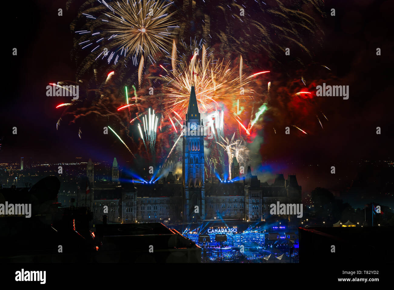 Kanadische Parlamentsgebäude Stockfoto