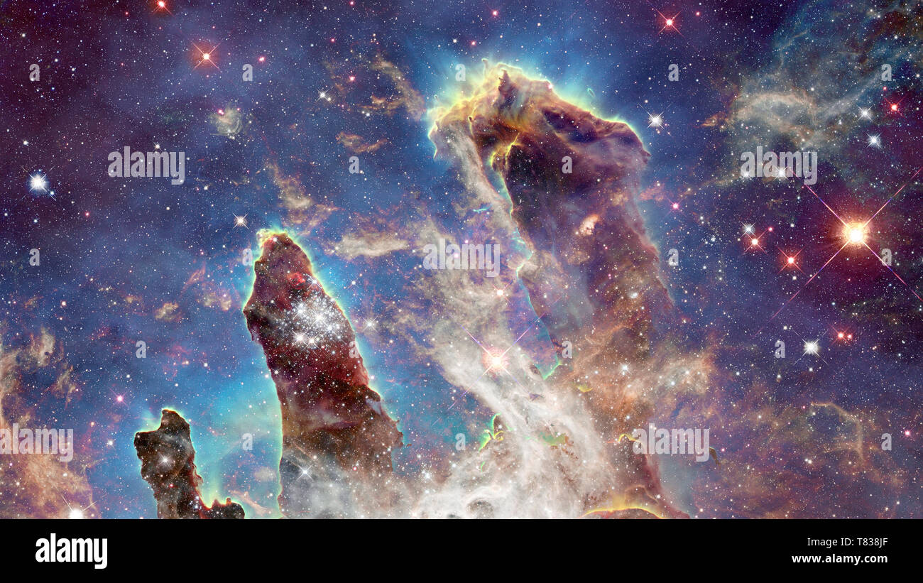 Bunte Deep Space. Universum Konzept Hintergrund. Elemente dieses Bild von der NASA eingerichtet Stockfoto