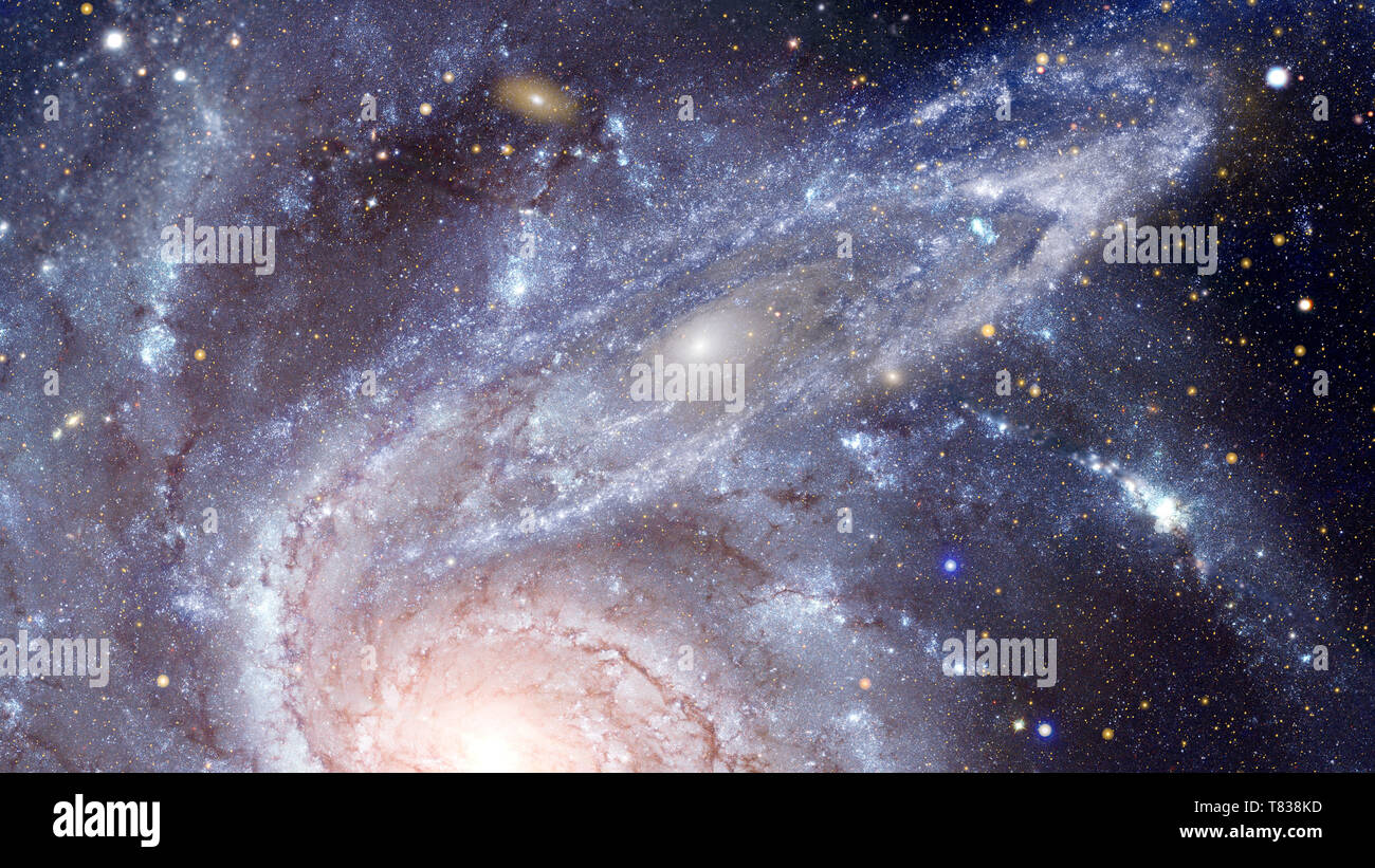 Milliarden von Galaxien im Universum. Abstrakten raum Hintergrund. Elemente dieses Bild von der NASA eingerichtet Stockfoto