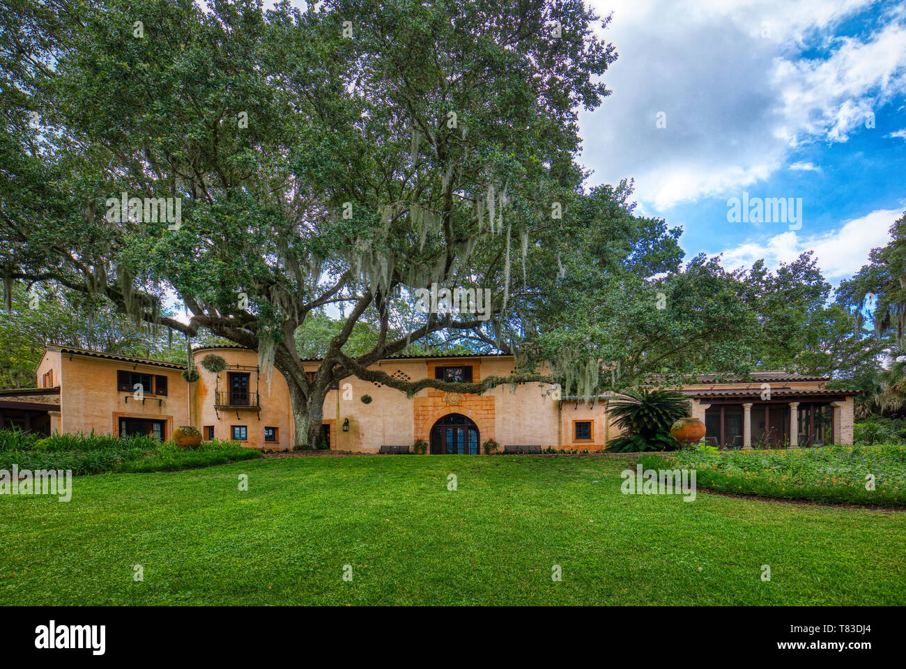 Pinewood Immobilien in Bok Tower Gardens auch als Bok Bergsee Heiligtum in Seen Wales Polk County Florida in den Vereinigten Staaten bekannt Stockfoto