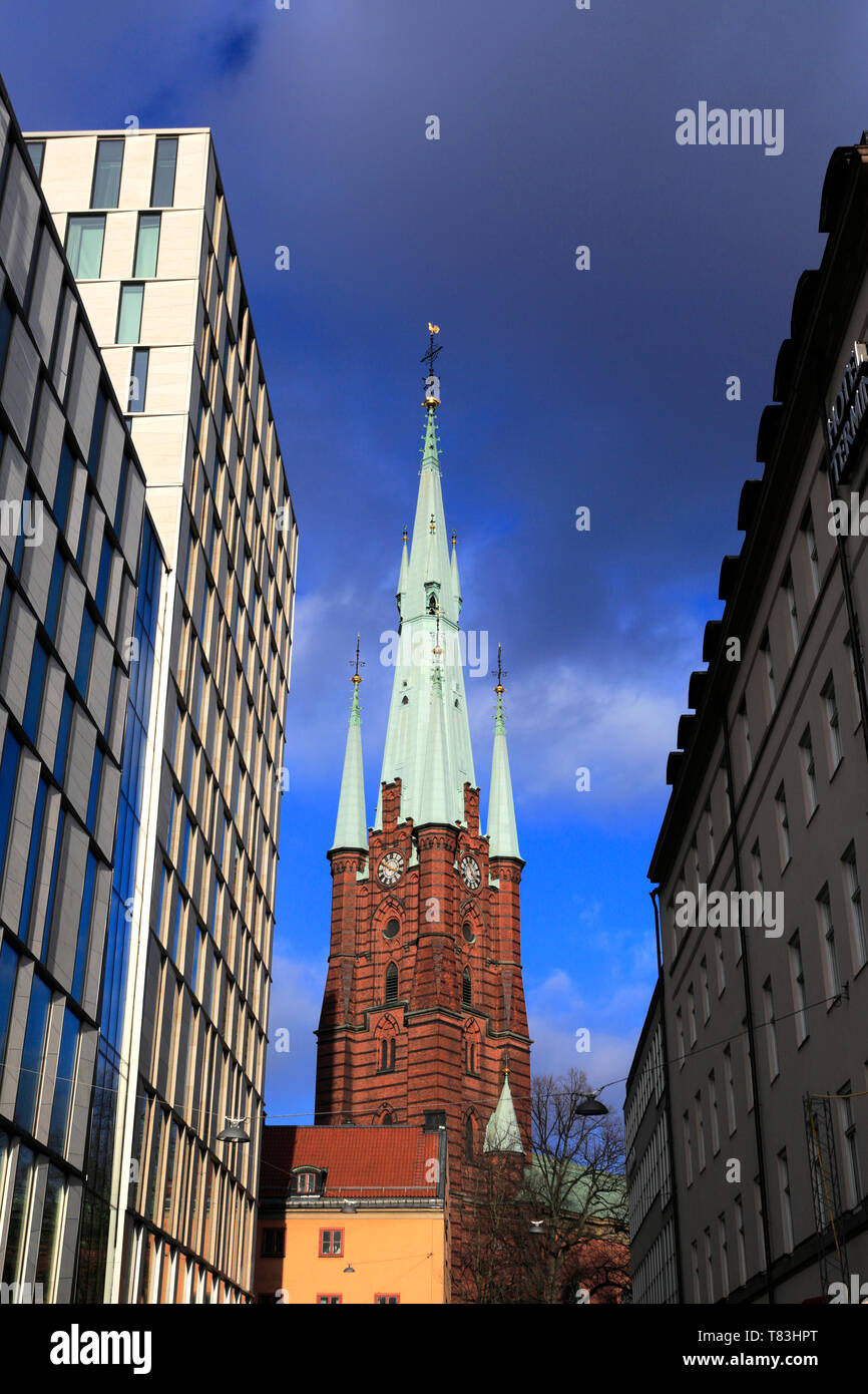 Die Kirche der Hl. Klara oder Klara Kirche, die Stadt Stockholm, Schweden, Europa Stockfoto