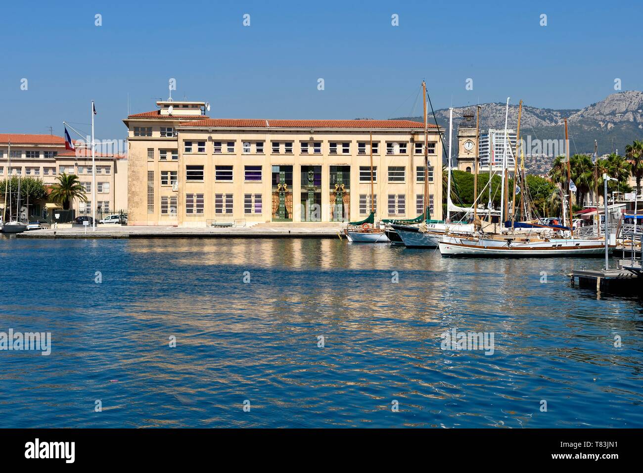 Frankreich, Var, Toulon, den Marinestützpunkt (Arsenal), die Mediterrane See Präfektur Stockfoto