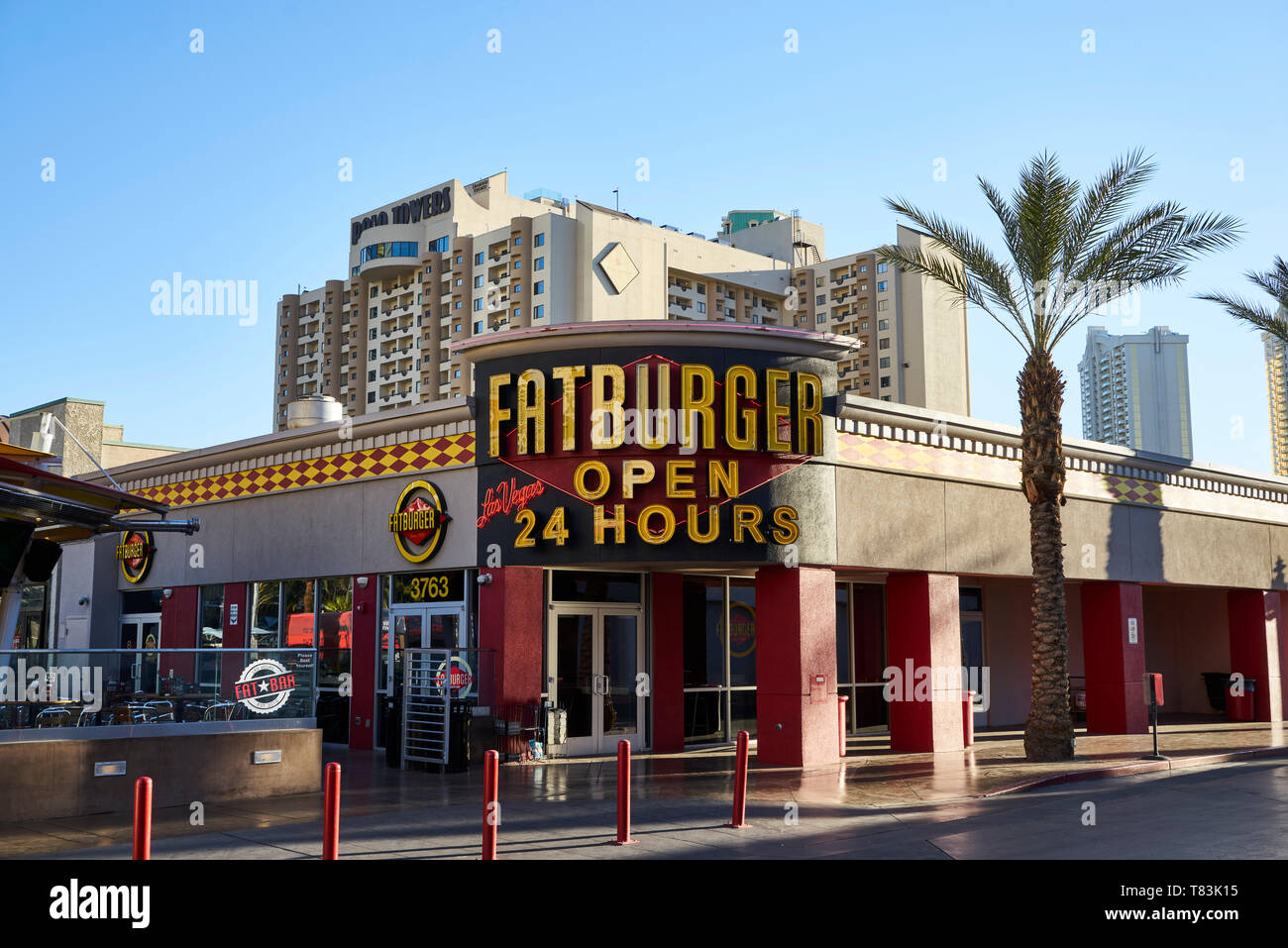 Fatburger Restaurant in S Las Vegas Blvd. Stockfoto