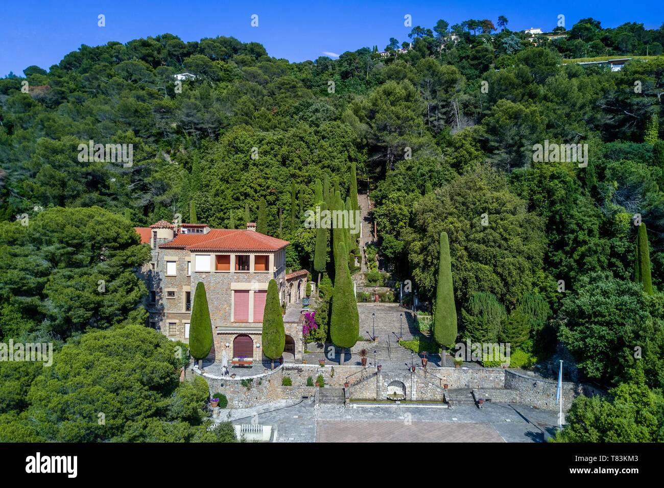 Frankreich, Alpes Maritimes, Cannes, Villa Domergue und seine Gärten Stockfoto