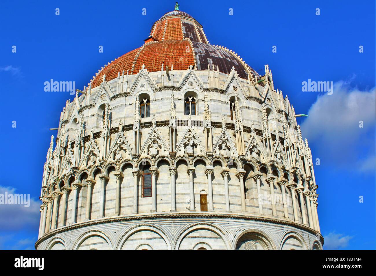 Die Pisa Baptisterium von St. John Stockfoto