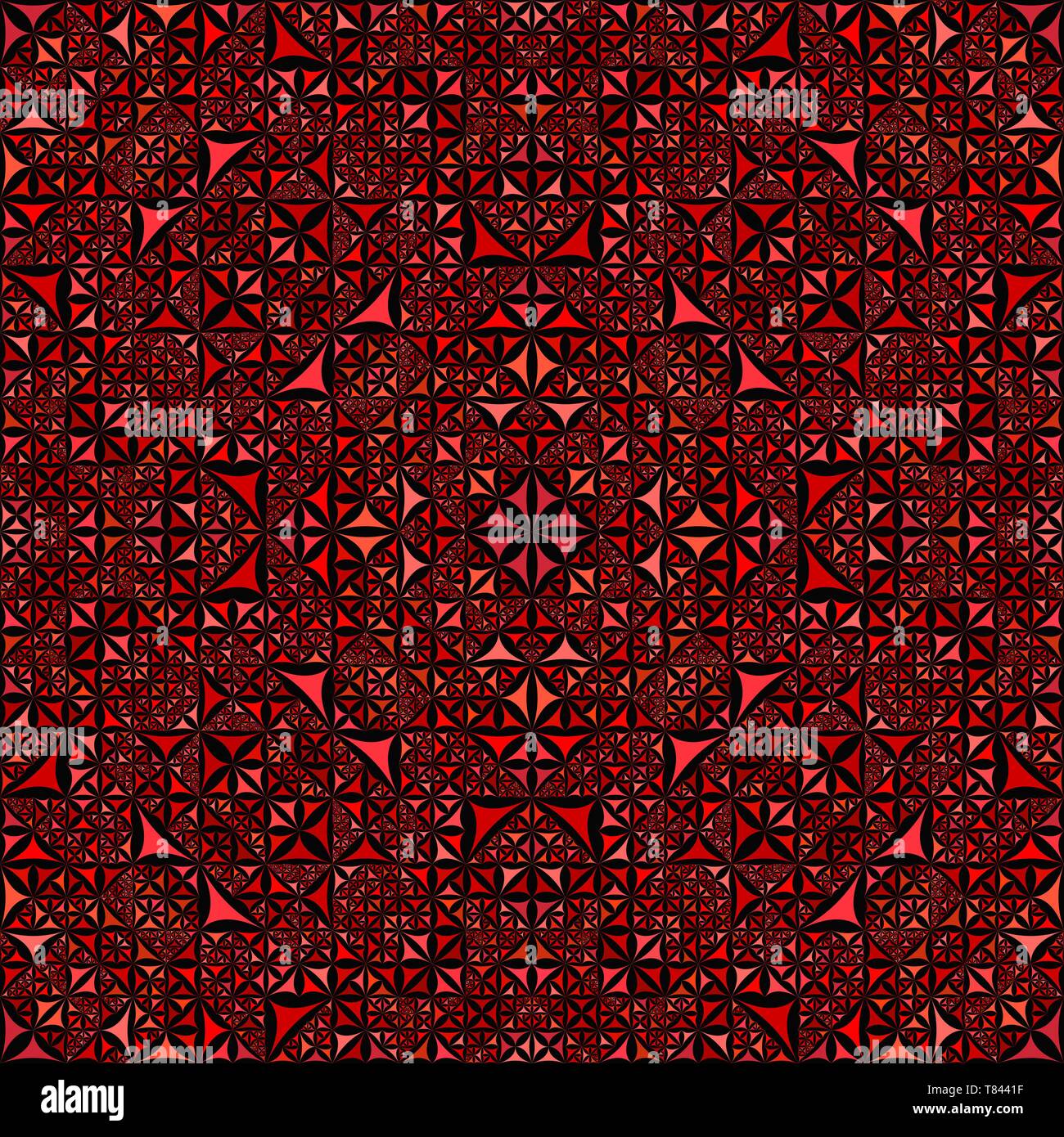 Red Kaleidoskop Muster Hintergrund - abstrakt Vector wallpaper Stock Vektor